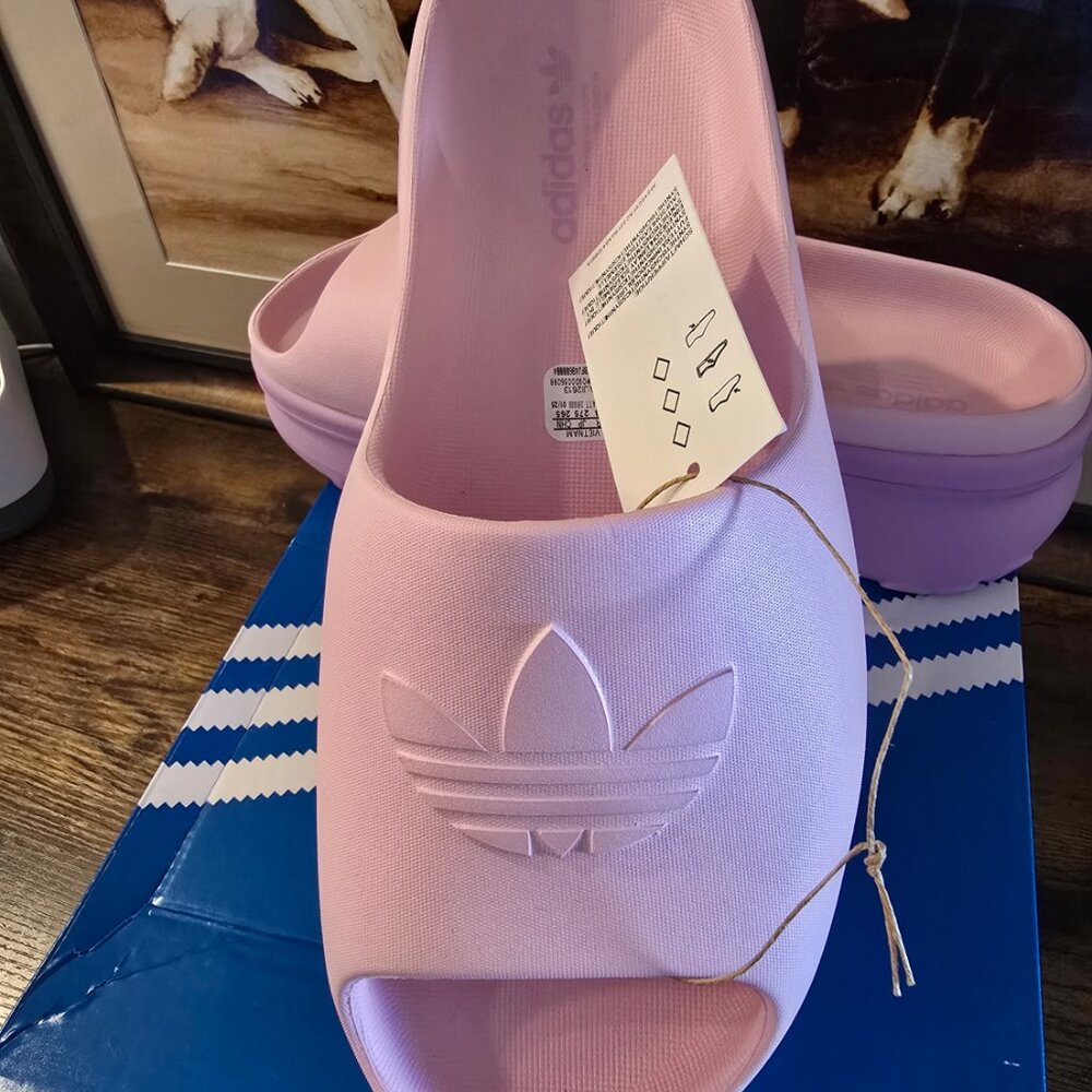 adidas Adifom Stan Slides Lucid Pink/Purple JI2613 Women's Mules Sz 10 US NEW